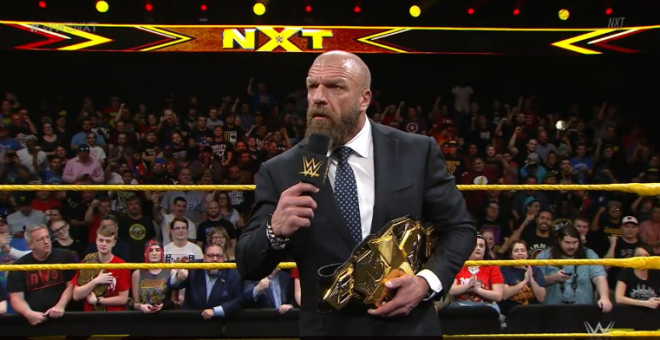 Triple H announces what will happen to the vacated nXt Championship on March 20, 2019.