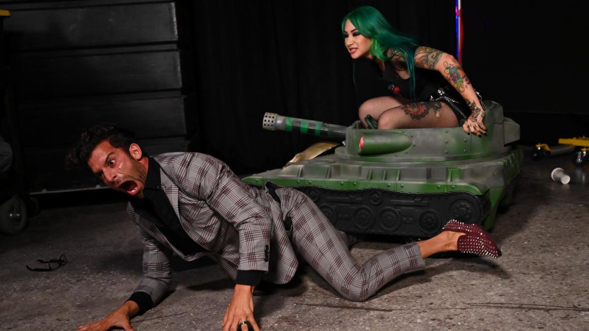 After being run over by Shotzi Blackheart's tank last week on NXT