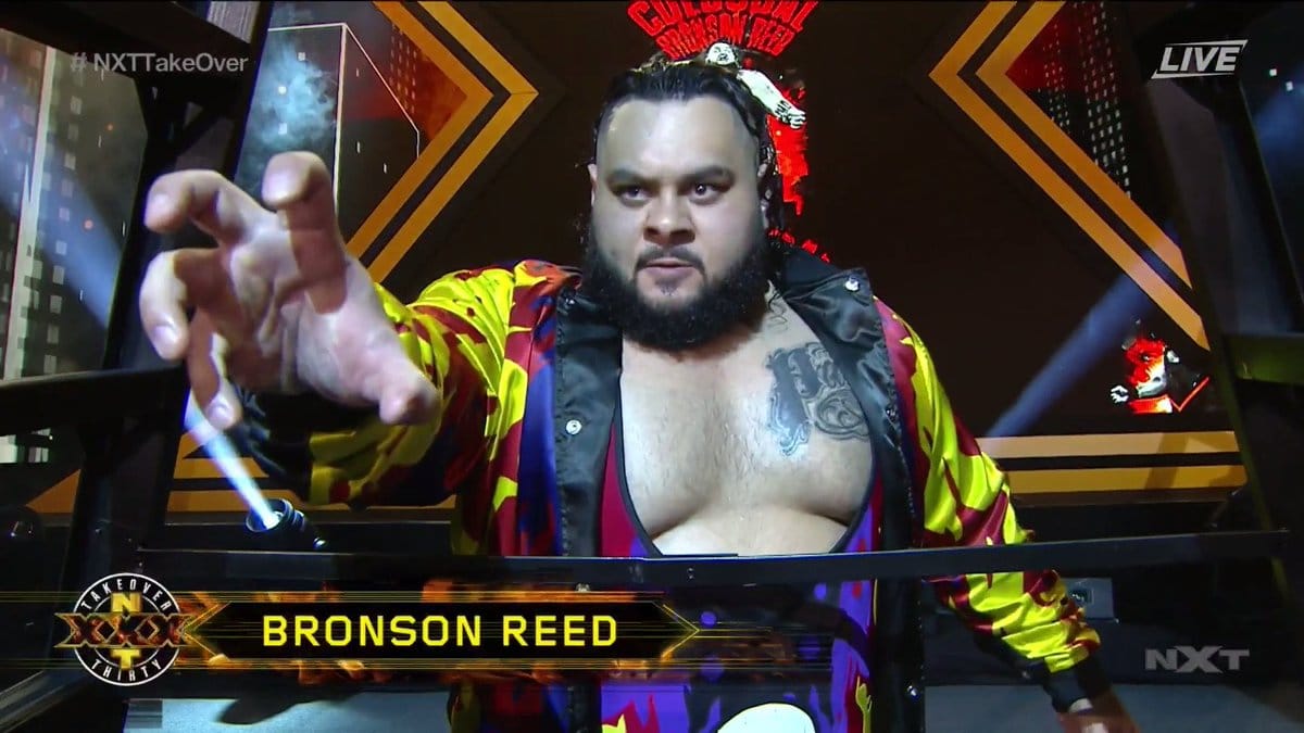 Behind-The-Scenes Look at Bronson Reed Paying Tribute to Bam Bam Bigelow at WWE NXT