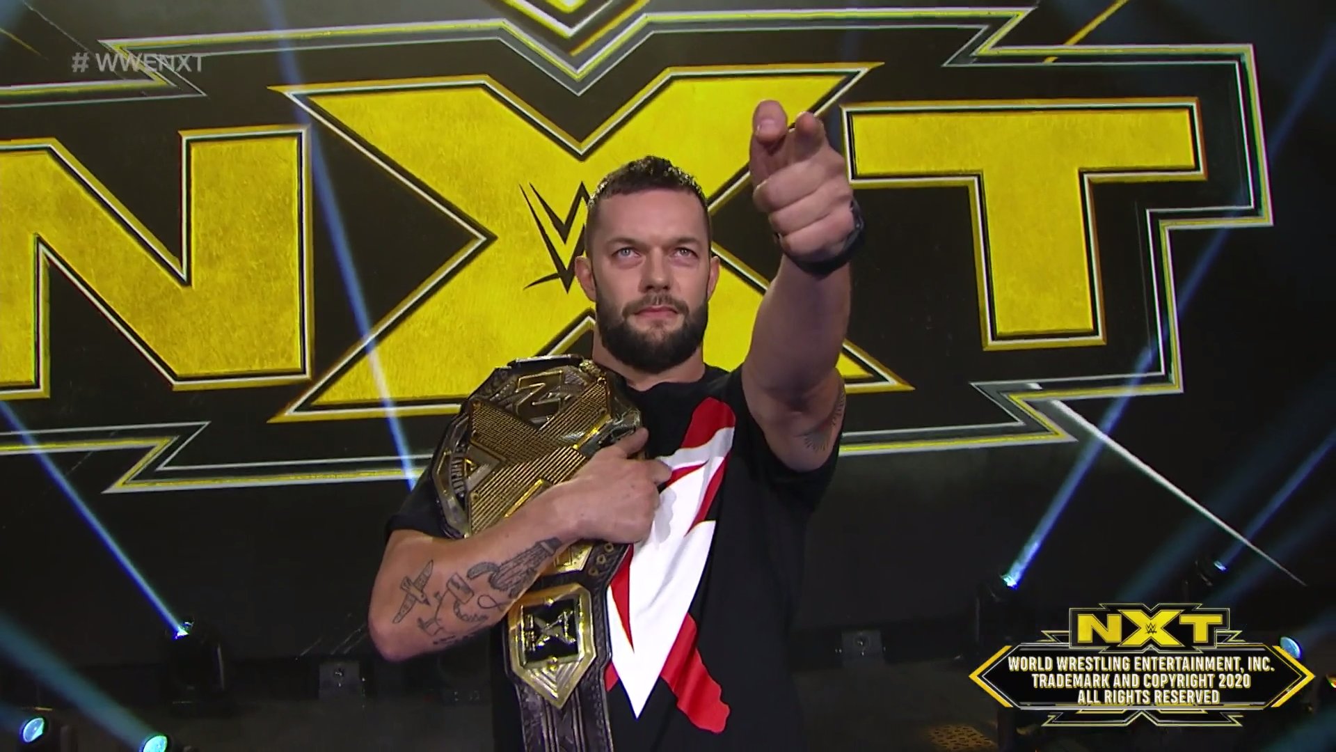 Finn Balor, NXT Champion.