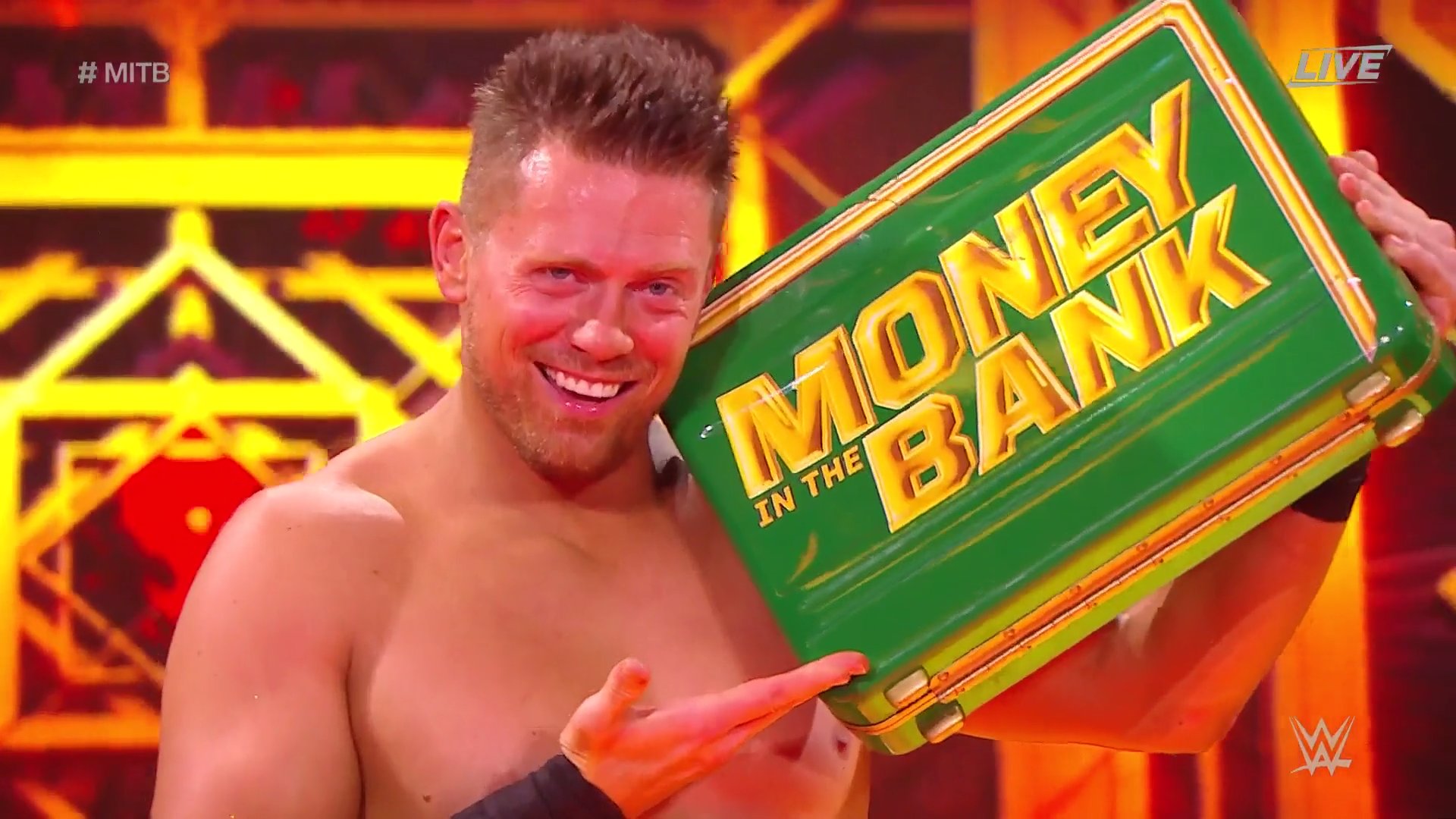 The Miz Wins the WWE Money In the Bank Briefcase, Heel Turn During the Match