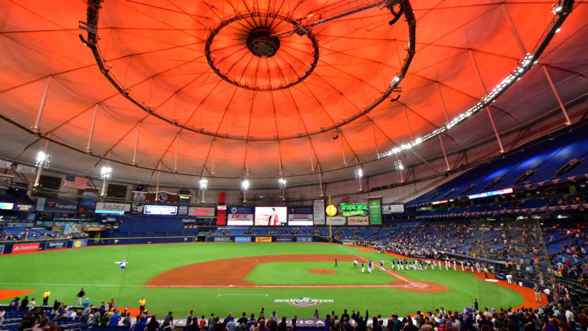 The ThunderDome is under construction at Tropicana Field (Pics