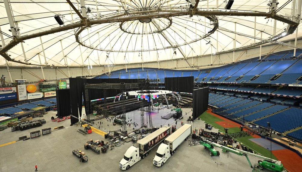 First Photos of WWE Construction Underway at Tropicana Field