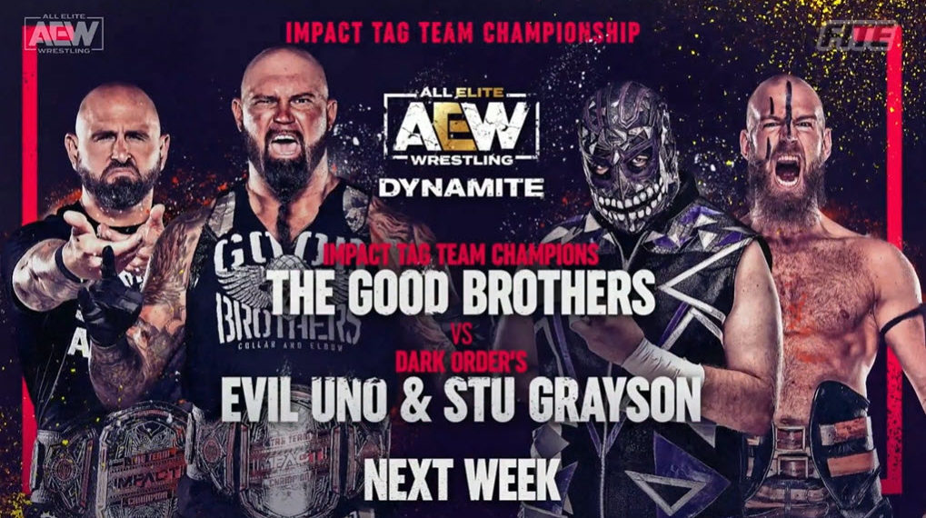 Early Lineup For Next Week's AEW Dynamite, IMPACT Tag Titles On The Line