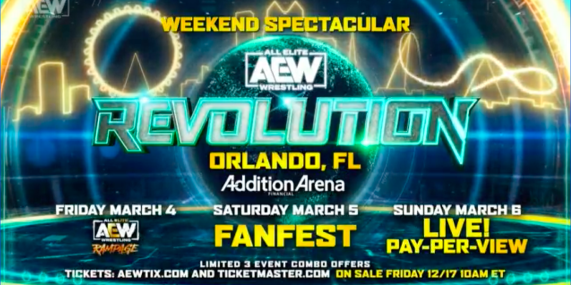 AEW Officially Announces Location and Date For Revolution PPV