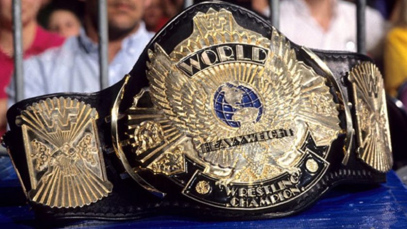 Classic Gold Winged Eagle Wwf World Heavyweight Wrestling Championship Belt