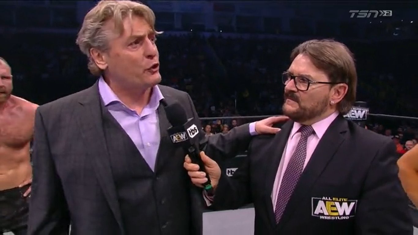 William Regal shares story of a police officer who points a gun at him for trying to tear up the American flag after a game in Florida