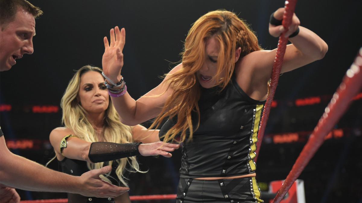 WrestlingWorldCC on X: Becky Lynch and Trish Stratus exchange