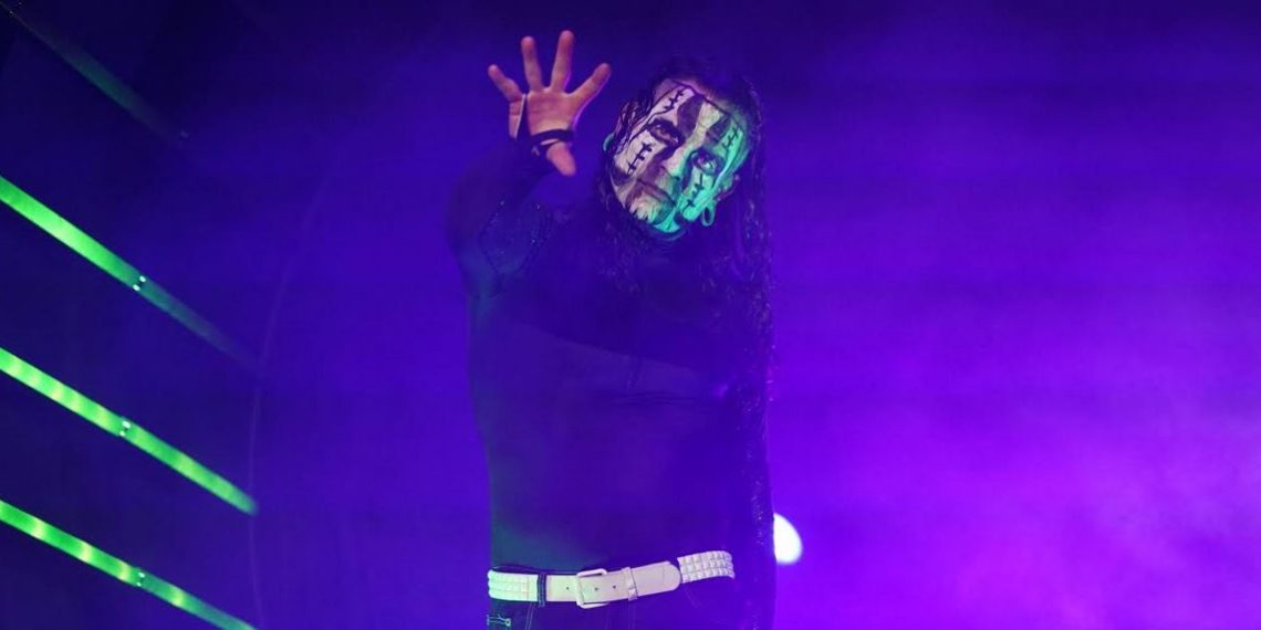 Jeff Hardy makes his AEW Dynamite entrance.