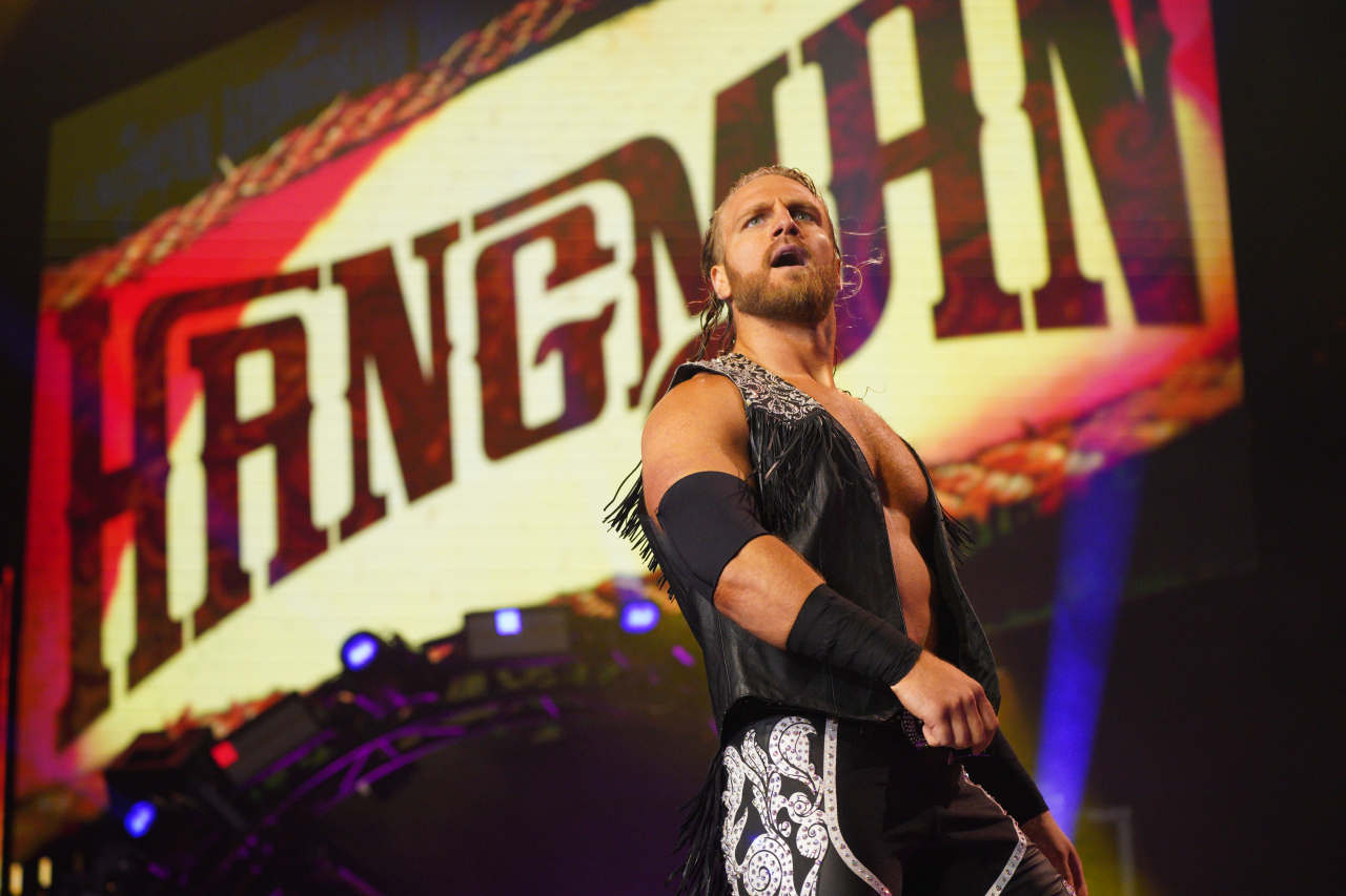 unPOPULAR REVIEW on X: Hangman Adam Page right now after seeing another  ex-WWE guy take the spotlight from his long awaited chase for the AEW World  Title. 😞 #AEWAllOut  / X