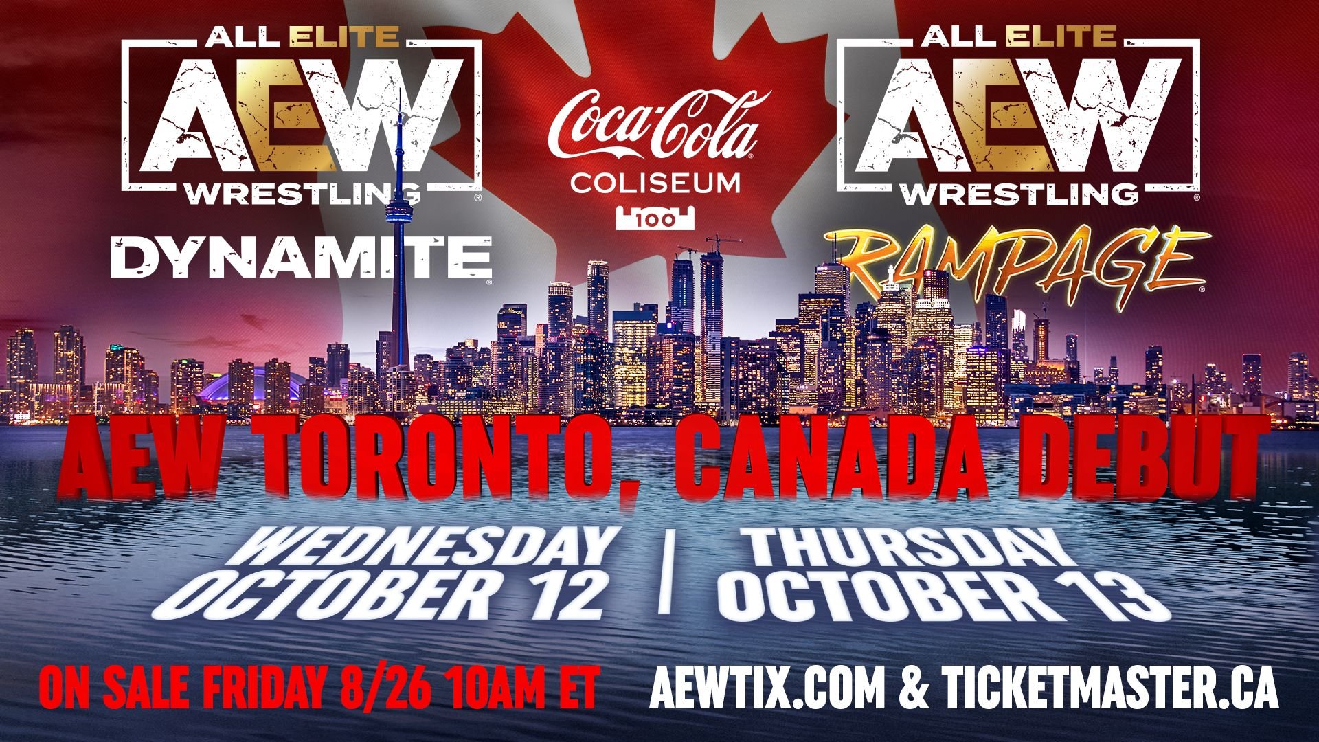 AEW To Make Their Debut In Toronto This Fall SportsAddict