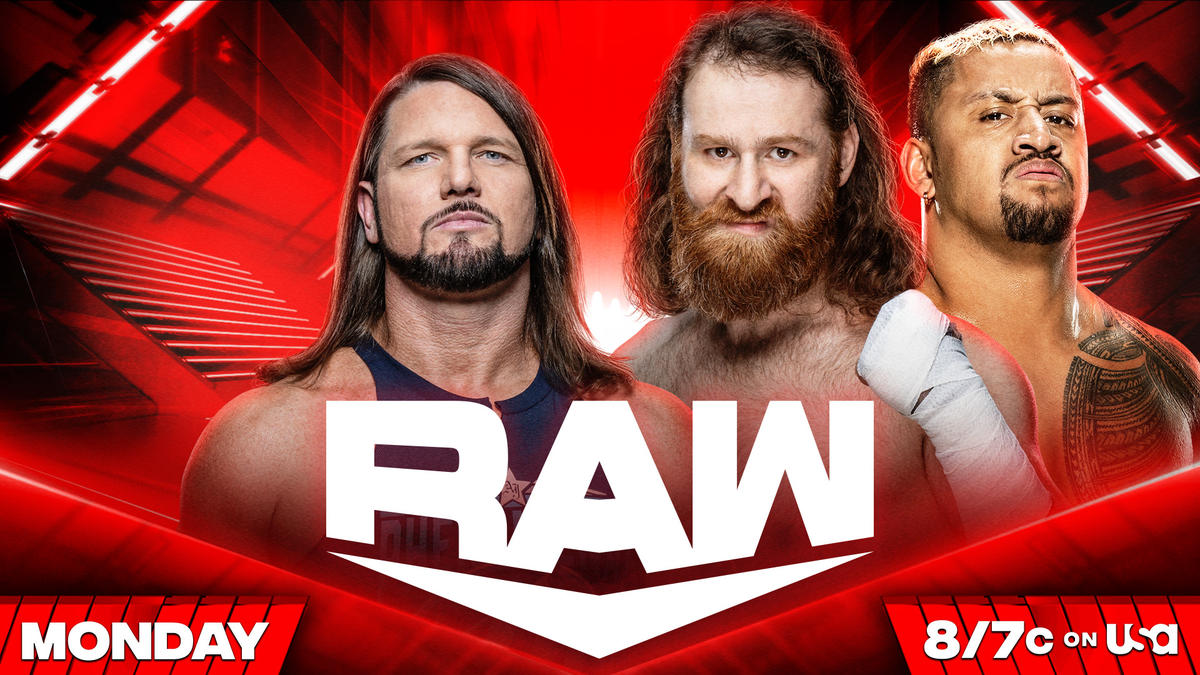 Sami Zayn vs.  AJ Styles set for tomorrow’s WWE Raw