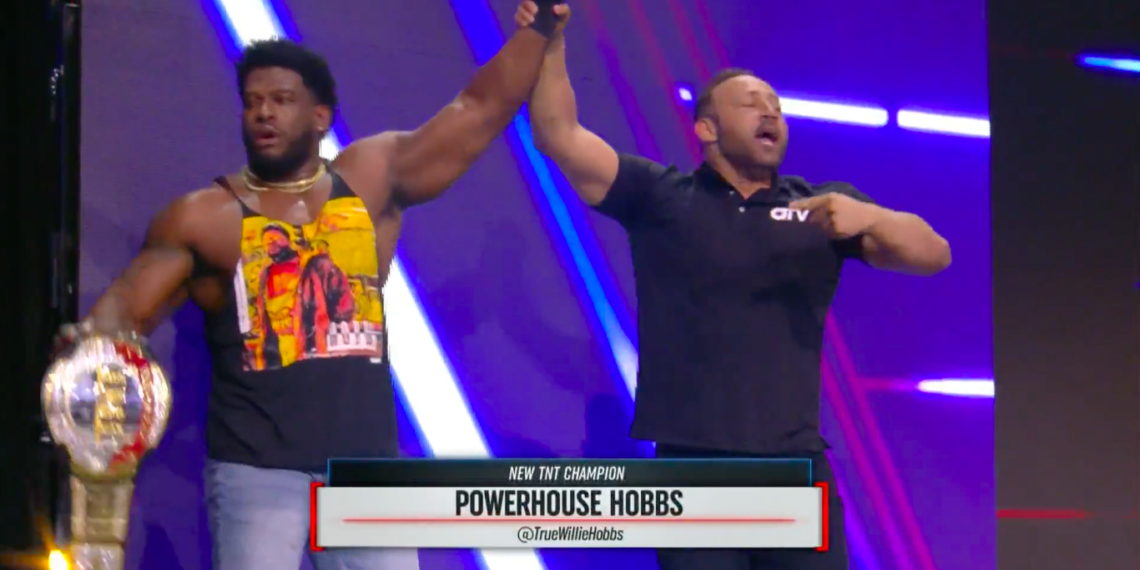 Powerhouse Hobbs Wins The AEW TNT Championship Thanks To QT Marshall