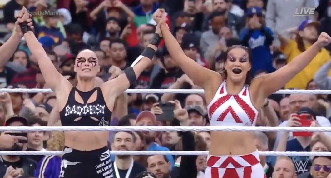 Ronda Rousey And Shayna Baszler Win Women S Showcase Fatal Way At WrestleMania