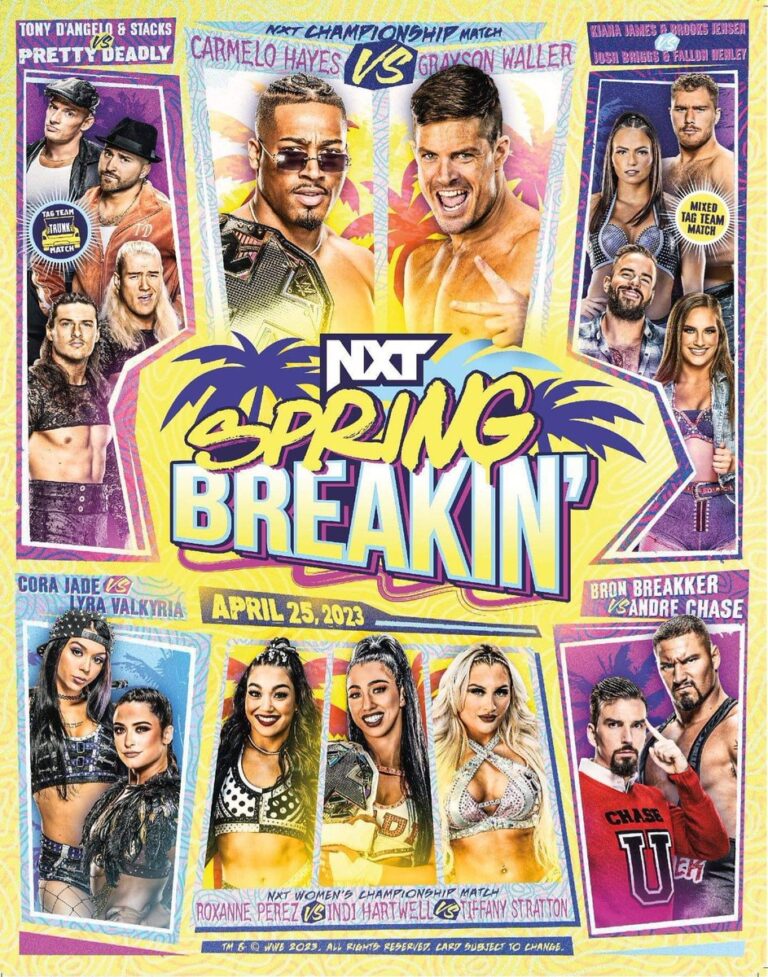 WWE NXT Spring Breakin' Poster Revealed, Opening Match Set