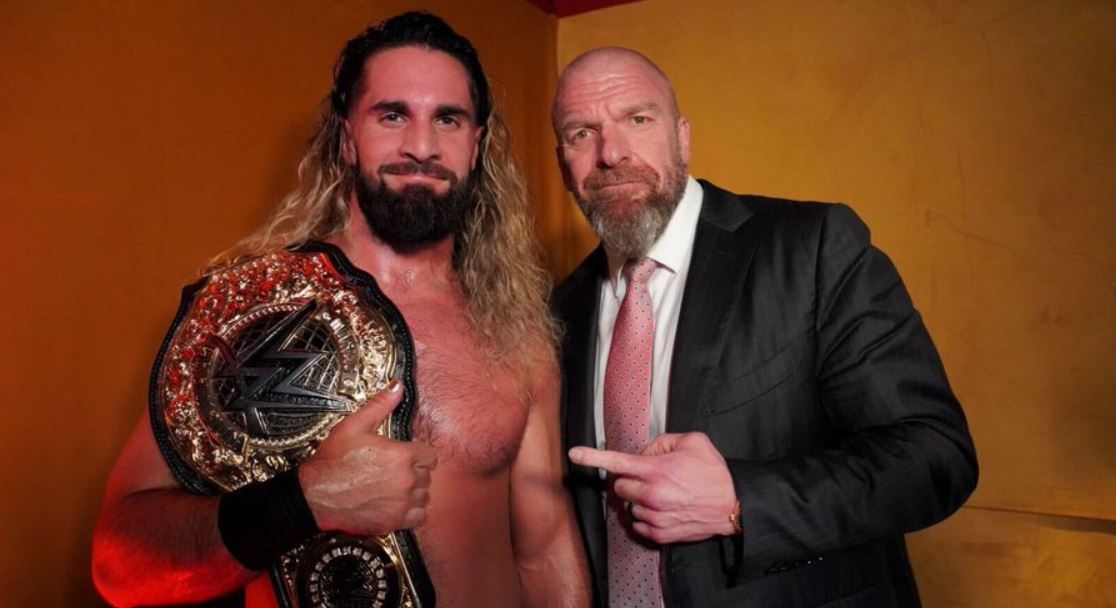 Triple H Reacts to Seth Rollins&#039; WWE World Heavyweight Title Win, Rollins -  RAW Update