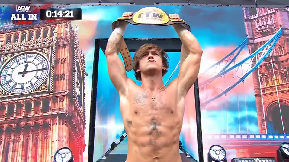 HOOK Recaptures The FTW Championship From Jack Perry On AEW All In Zero Hour Pre-Show