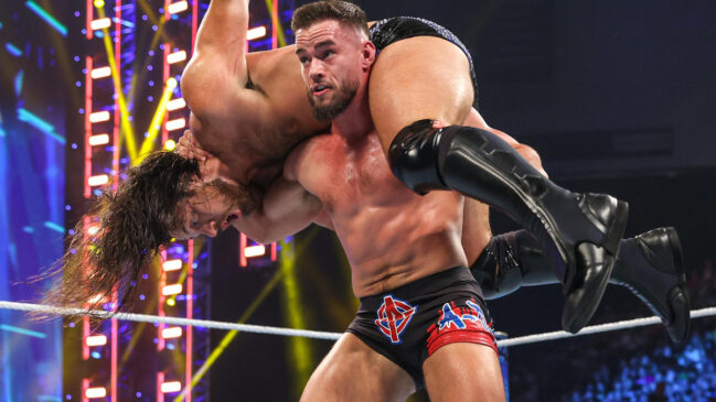 WWE Smackdown: Austin Theory vs. Cameron Grimes
