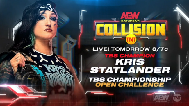 Kris Statlander To Defend The TBS Championship On September 9th AEW Collision, Bullet Club Gold’s Opponents Revealed