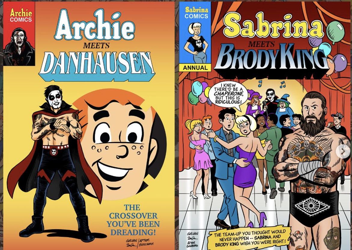AEW Stars Danhausen and Brody King Make The Covers For Archie Comics
