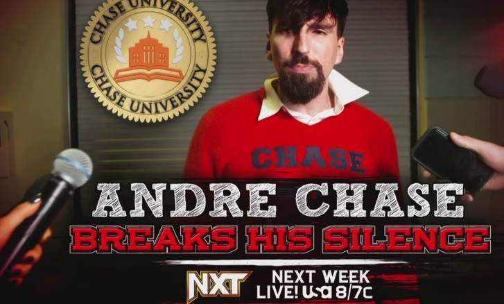 Andre Chase To Break His Silence Regarding Chase U Controversy Next Week On WWE NXT