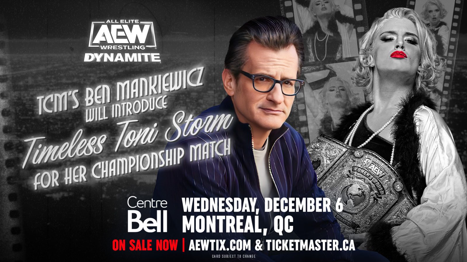 Turner Classic Movies Host Ben Mankiewicz To Introduce Toni Storm For Her Title Match On Tonight’s AEW Dynamite