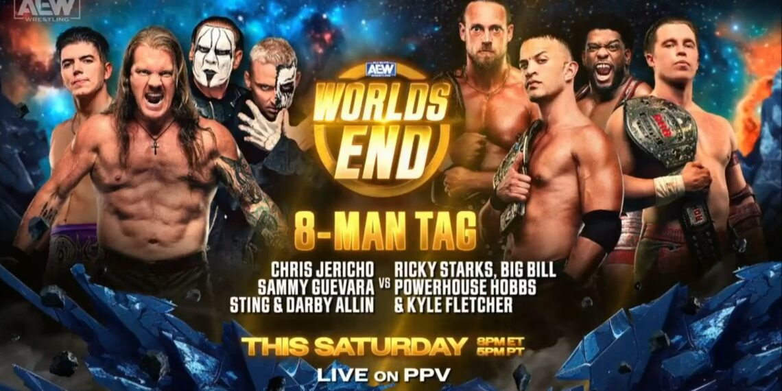EightMan Tag and PreShow Battle Royal Announced For AEW Worlds End PPV