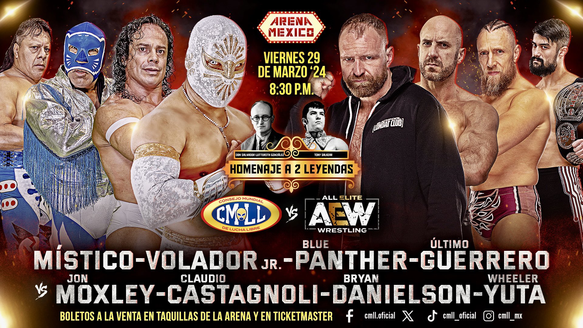 Top AEW Stars Announced For CMLL Event At Arena Mexico