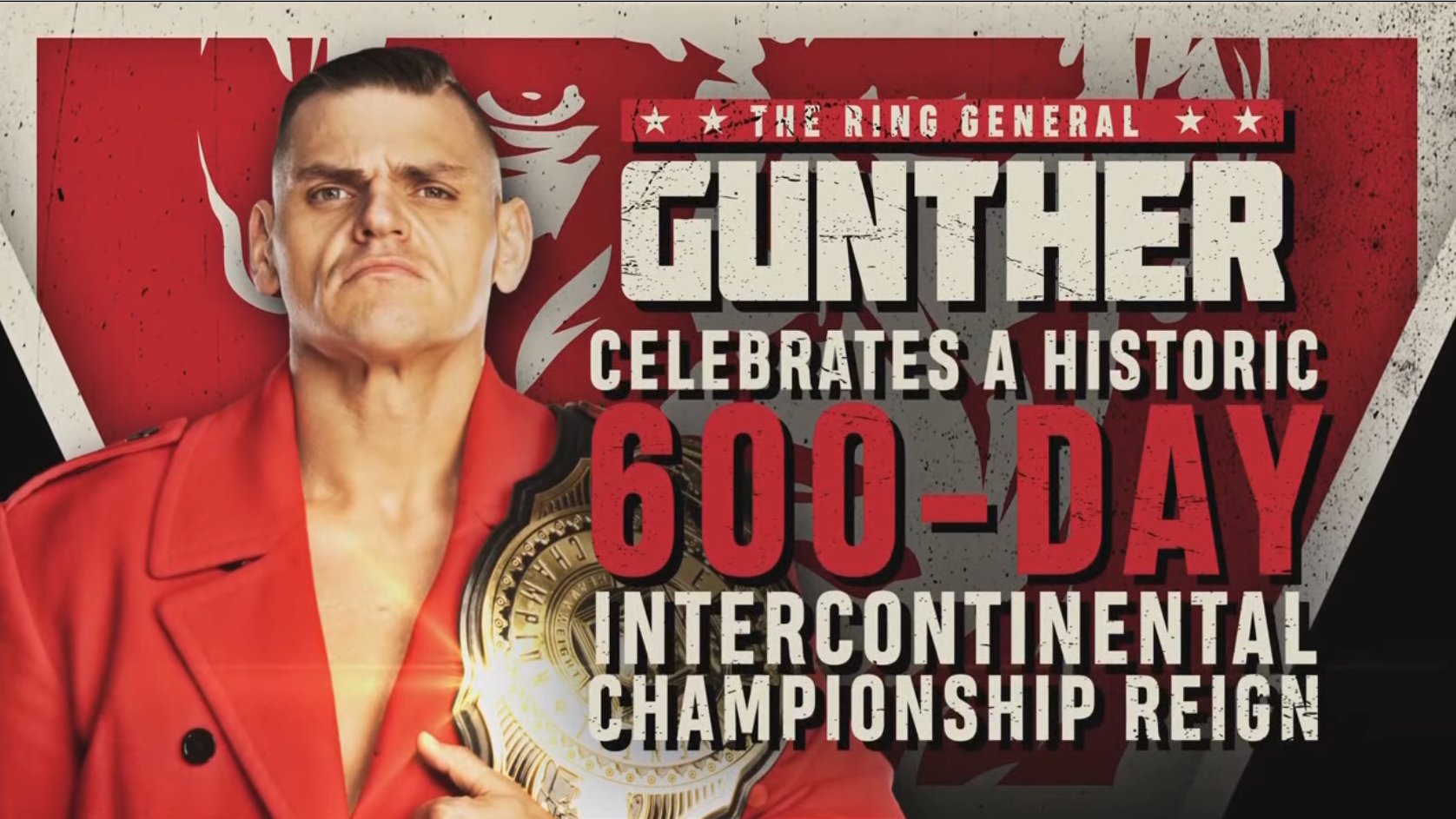 GUNTHER Celebrates 600 Days As Intercontinental Champion On February 5th WWE Raw