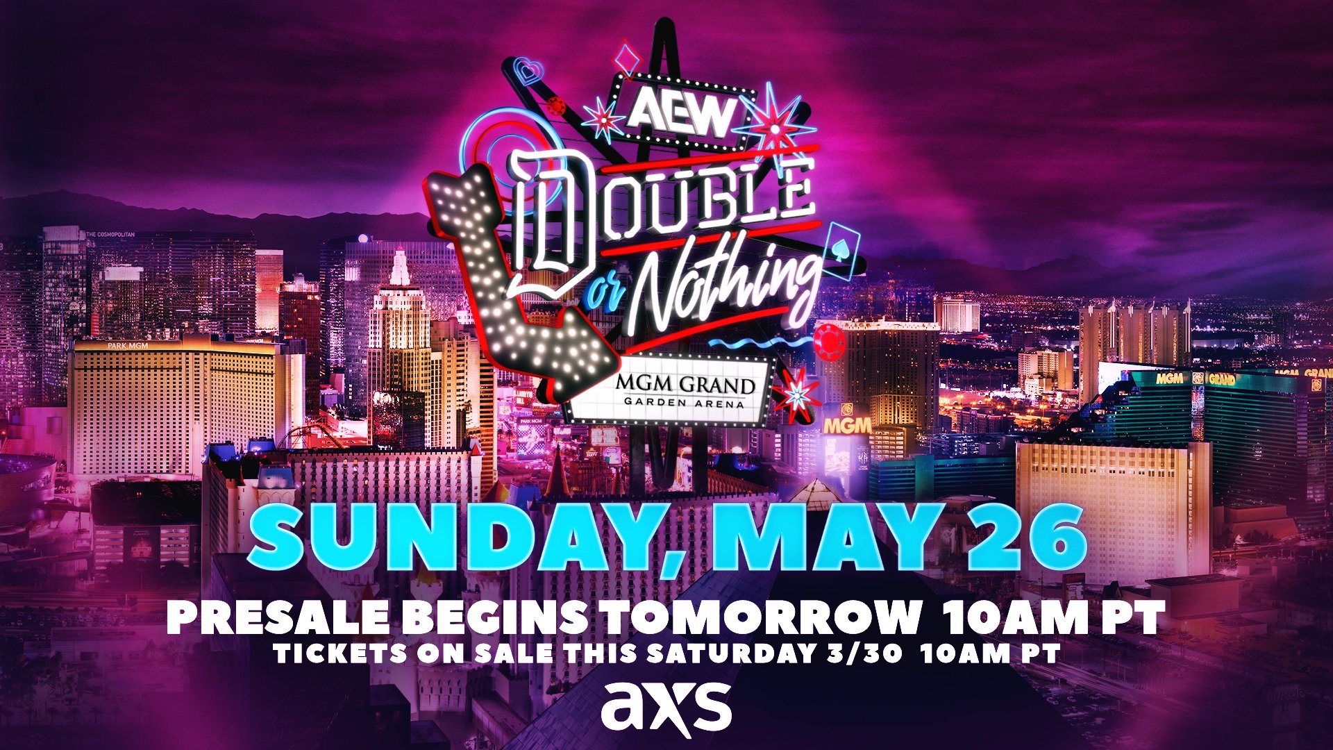 AEW Returning To The MGM Garden Arena In Las Vegas On May 26th For