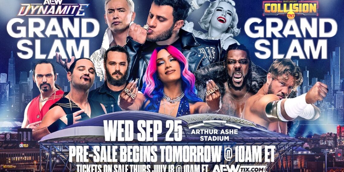 AEW Grand Slam 2024 Set For 9/25 At Arthur Ashe Stadium, PreSale For