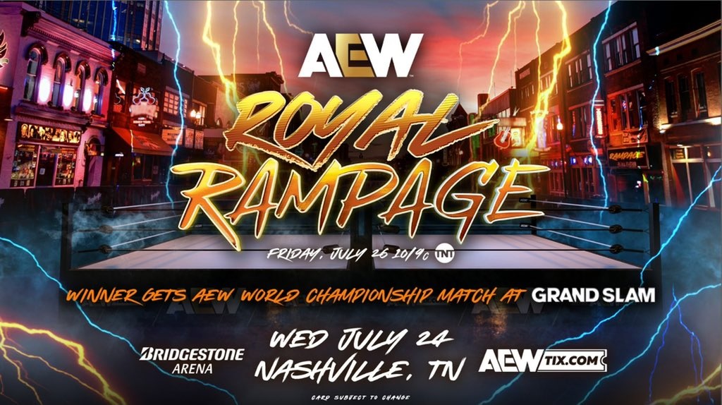 AEW Royal Rampage Spoilers From July 24 Taping In Nashville, TN.