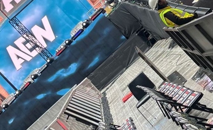 Special First Look At Set Up Inside Wembley Stadium For AEW All In: London