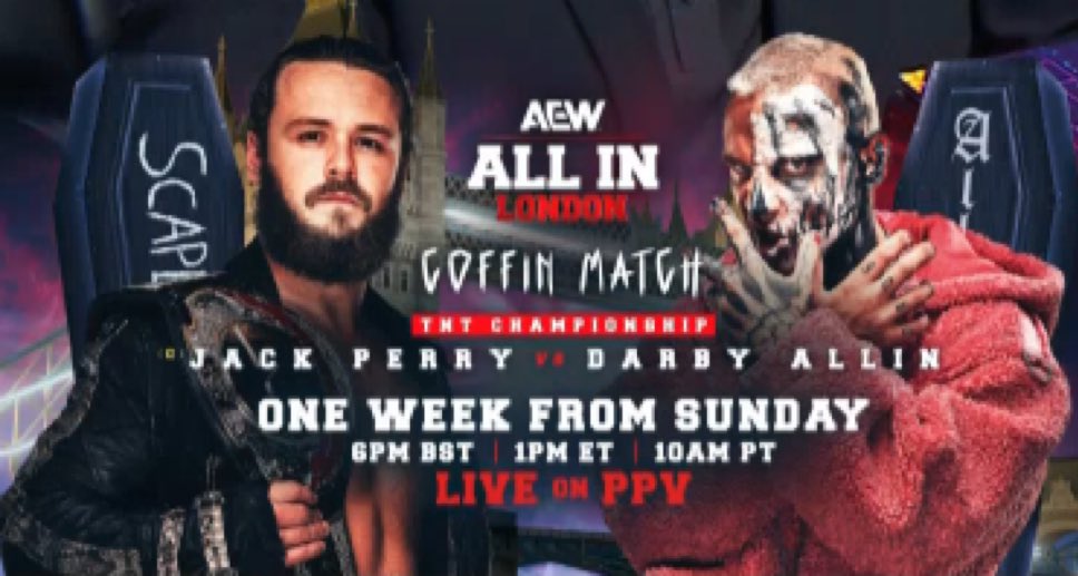 Coffin Match Stipulation Added To TNT Title Showdown at AEW All In PPV