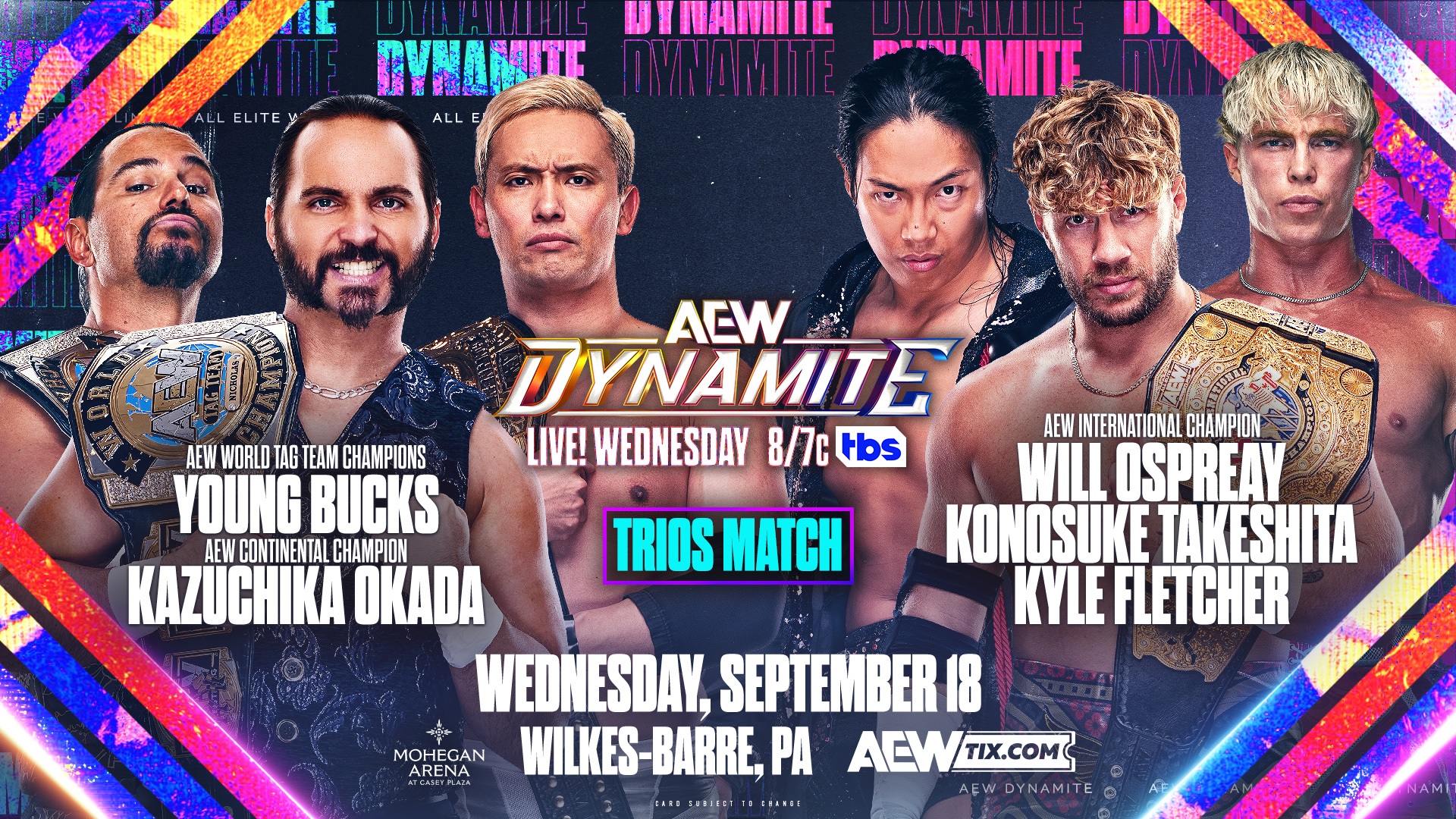 AEW Dynamite Preview For Tonight’s Show In Wilkes-Barre, PA. (9/18/2024)