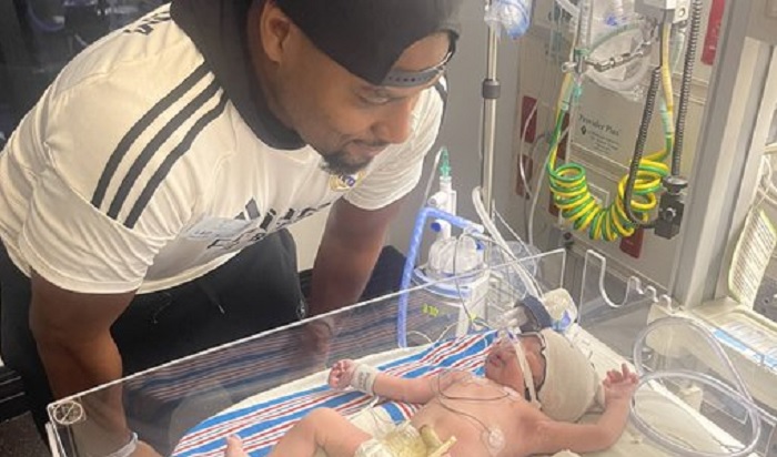 Angelo Dawkins Welcomes Second Born Child To The World