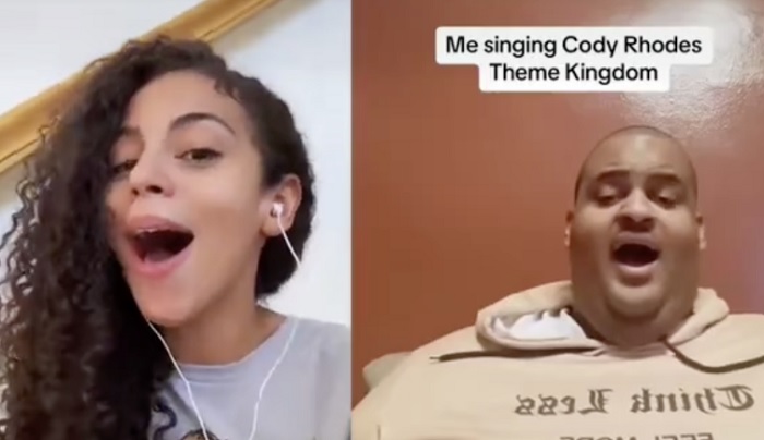 Samantha Irvin Sings Cody Rhodes’ Theme Song With Viral TikTok User, Cody Reacts