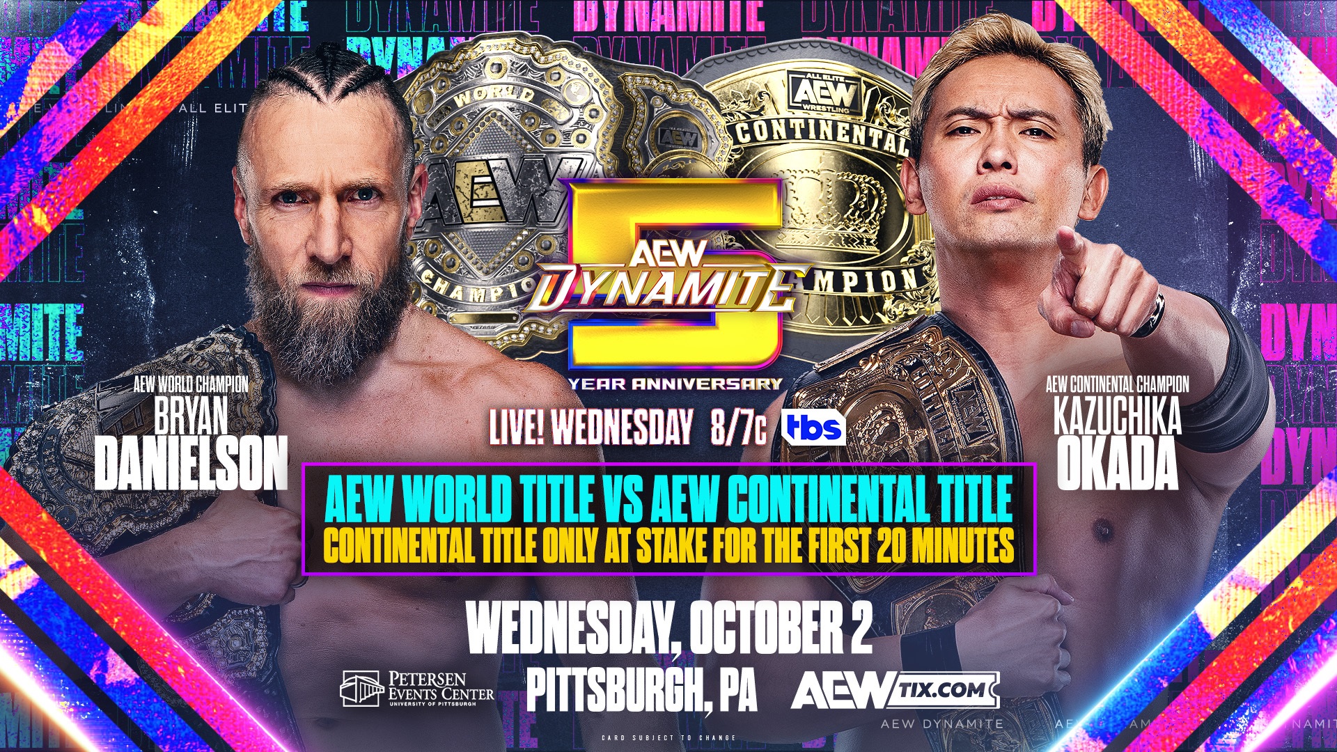 AEW Announces Champion vs. Champion Match With A Twist For 5-Year Anniversary Dynamite On Oct. 2