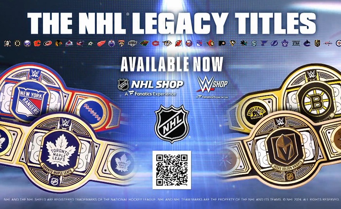 WWE, NHL Enter Into Multi-Year Agreement, NHL Legacy Title Belts For All 32 Teams Available At WWE Shop