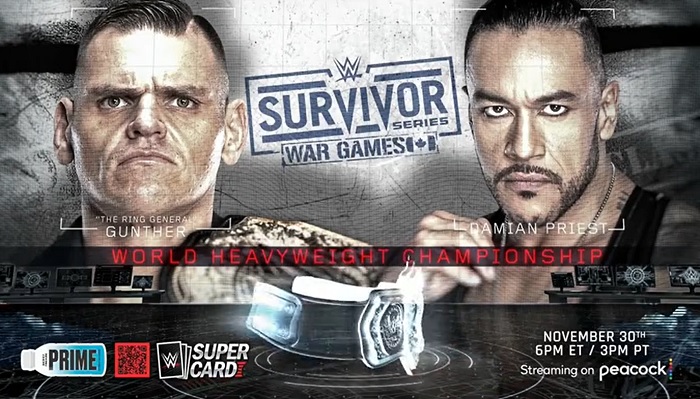 WWE Announces GUNTHER vs. Damian Priest For World Title At Survivor Series: WarGames